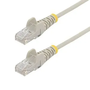 StarTech.com 7m Grey Slim CAT6 Ethernet Cable, 100W PoE, UTP, 28AWG
