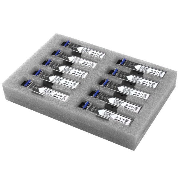 StarTech.com Cisco GLC-LH-SMD Compatible SFP Transceiver 1000BASE-LX/LH 10 Pack