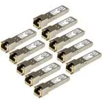 StarTech.com Cisco GLC-T Compatible SFP Module 10 Pack - 1000BASE-T RJ45 to Cat6/Cat5e