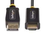 StarTech.com DP to HDMI 2.0b Active Adapter Cable, 4K 60Hz HDR, 2m