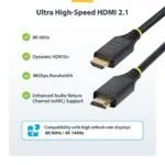 StarTech.com HDMI21-CBL-8K60-50CM 0.5m HDMI Cable Type A Black