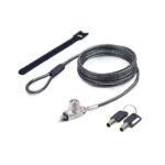 StarTech.com Slim Lock Noble Wedge Slot, 5ft (1.5m) Cut-Resistant Steel Cable, Keyed