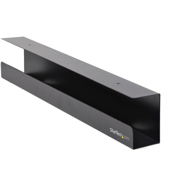 StarTech.com Under Desk Cable Management Tray - Desk Mount Cable Organizer for Power Strip