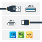 StarTech.com USB-A to USB-C Cable 0.5m USB 3.1 10Gbps