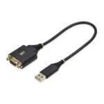 StarTech.com USB to Null Modem Serial Adapter Cable, FTDI, USB-A to DB9 RS232