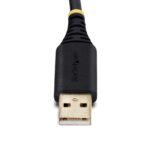 StarTech.com USB to Null Modem Serial Adapter, FTDI, USB-A to DB9 RS232, Windows/macOS/Linux
