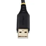 StarTech.com USB to Null Modem Serial Adapter, FTDI, USB-A to DB9 RS232, Windows/macOS/Linux