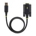 StarTech.com USB to Null Modem Serial Adapter, FTDI, USB-A to DB9 RS232, Windows/macOS/Linux