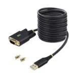 StarTech.com USB to Serial Adapter Cable, 3m, COM Retention, FTDI, RS232, Windows/macOS/Linux