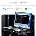 StarTech.com USB to Serial Adapter Cable, 3m, COM Retention, FTDI, RS232, Windows/macOS/Linux