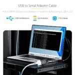 StarTech.com USB to Serial Adapter Cable, 3m, COM Retention, FTDI, RS232, Windows/macOS/Linux