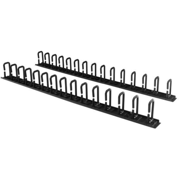 StarTech.com Vertical Cable Organiser with D-Ring Hooks, 0U - 6 ft