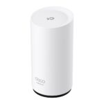 TP-Link Deco BE25-Outdoor white cylindrical outdoor Wi-Fi 7 mesh unit – view 2
