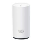 TP-Link Deco BE25-Outdoor white cylindrical outdoor Wi-Fi 7 mesh unit
