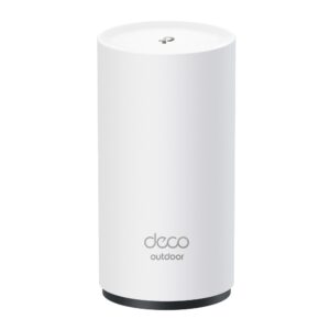 TP-Link Deco BE25-Outdoor white cylindrical outdoor Wi-Fi 7 mesh unit