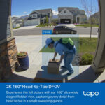 TP-Link Tapo D210 & D100C Video Doorbell Camera Set