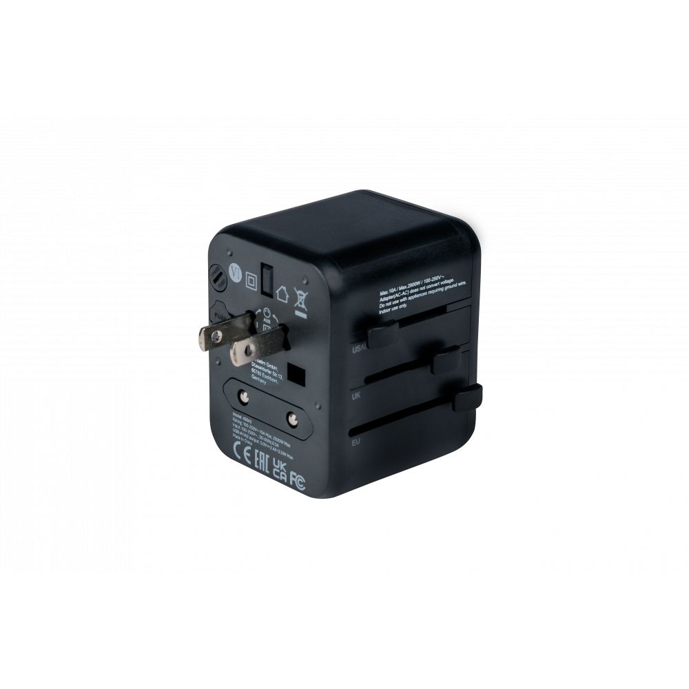 Verbatim 49543 Power Plug Adapter Universal Black