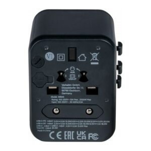 Verbatim 49544 Universal Power Plug Adapter - Black