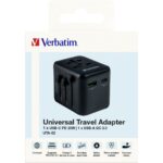 Verbatim 49544 Universal Power Plug Adapter - Black
