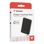 Verbatim Charge 'n' Go Magnetic Wireless Power Bank 10000 mAh Black
