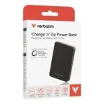 Verbatim Charge 'n' Go Magnetic Wireless Power Bank 10000 mAh Black