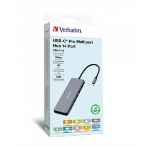 Verbatim CMH-14 USB-C 5000 Mbit/s Silver