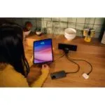 Verbatim GaN 65W 2-Port Retractable Cable Charger with US/EU/UK Adapters