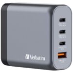 Verbatim GNC-140 GaN Charger 140W USB-C PD 140W / 20W / USB-A QC 3.0 EU/UK/US