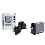 Verbatim GNC-140 GaN Charger 140W USB-C PD 140W / 20W / USB-A QC 3.0 EU/UK/US
