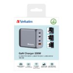 Verbatim GNC-200 200W GaN Charger (EU/UK/US)