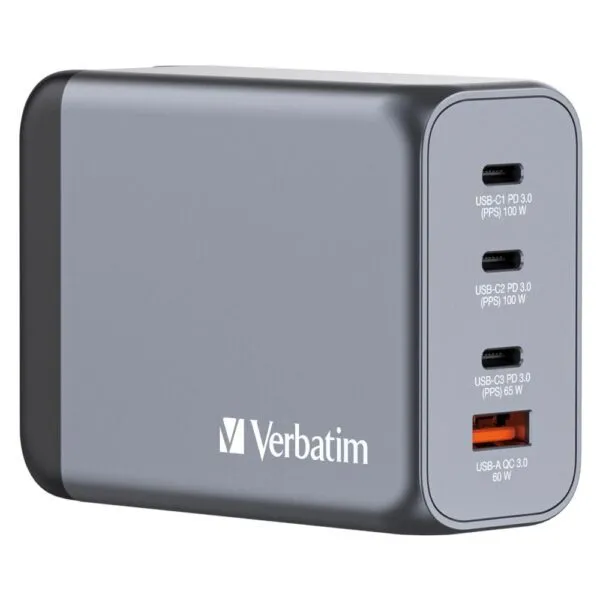 Verbatim GNC-200 200W GaN Charger (EU/UK/US)