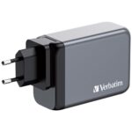 Verbatim GNC-240 GaN Charger 240W, 3x USB-C, 1x USB-A (EU/UK/US)