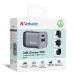 Verbatim GNC-35 GaN Charger 35W EU/UK/US