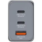 Verbatim GNC-65 GaN Charger 65W, 2x USB-C PD, 1x USB-A QC 3.0 (EU/UK/US)