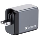 Verbatim GNC-65 GaN Charger 65W, 2x USB-C PD, 1x USB-A QC 3.0 (EU/UK/US)