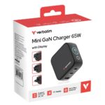 Verbatim Mini GaN Charger 65W with Display