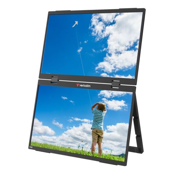 Verbatim Portable 15.6" FHD Dual Monitor Essentials