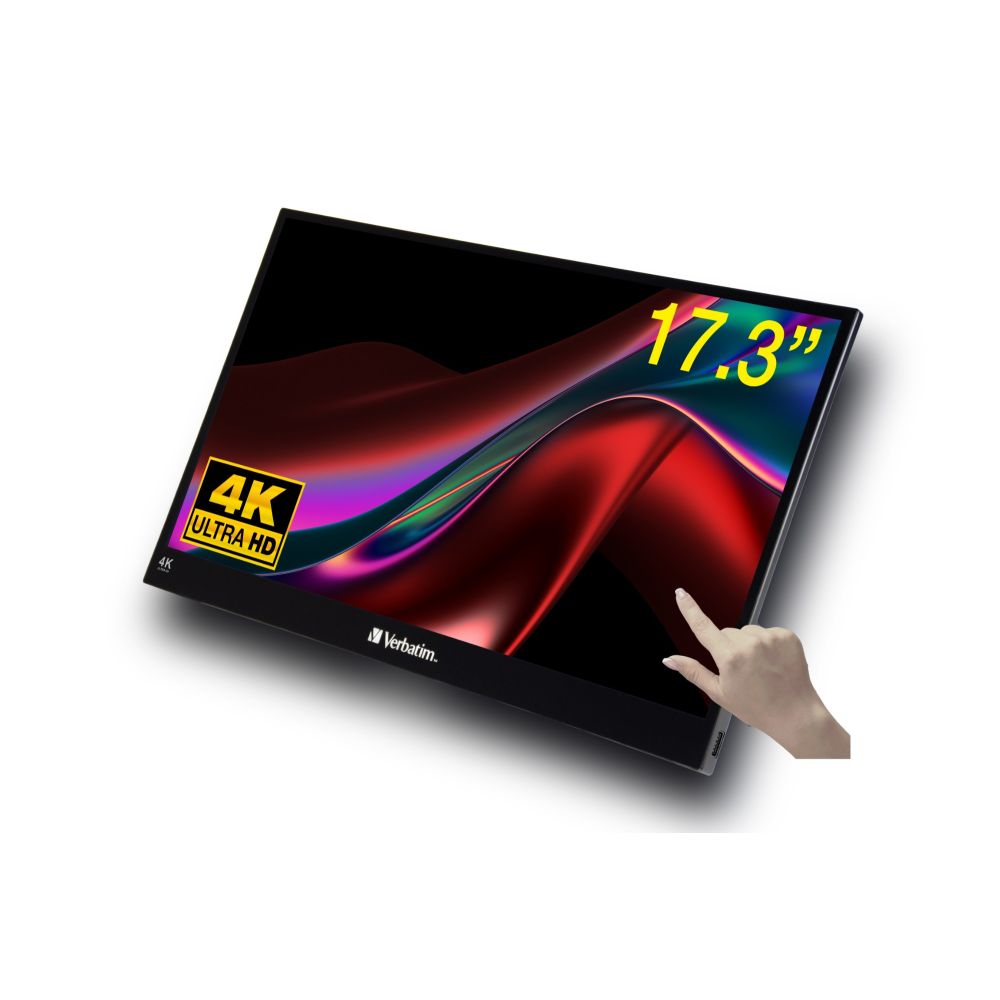 Verbatim Portable Touchscreen Monitor 17.3" Ultra HD 4K