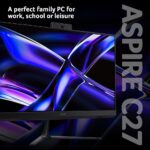 Acer Aspire C27-B AIO - AMD Ryzen 7, 16GB, 1TB SSD, 27" FHD, Windows 11, Black