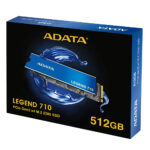 ADATA LEGEND 710 512GB M.2 NVMe PCIe 3.0 3D NAND