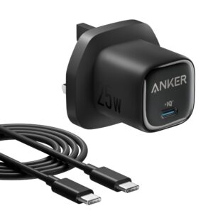 Anker 25W USB-C Charger with Cable - Black