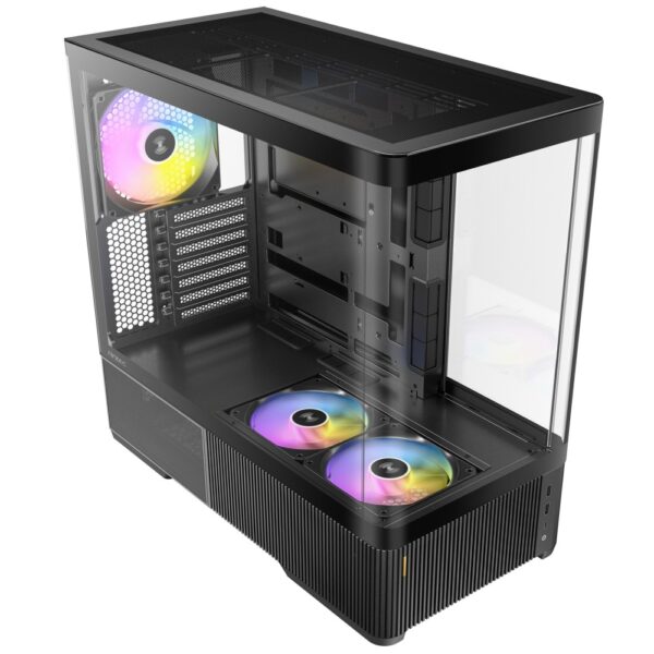 Antec Constellation C6 Air Mid-Tower Case - ATX/mATX/ITX, Curved Tempered Glass