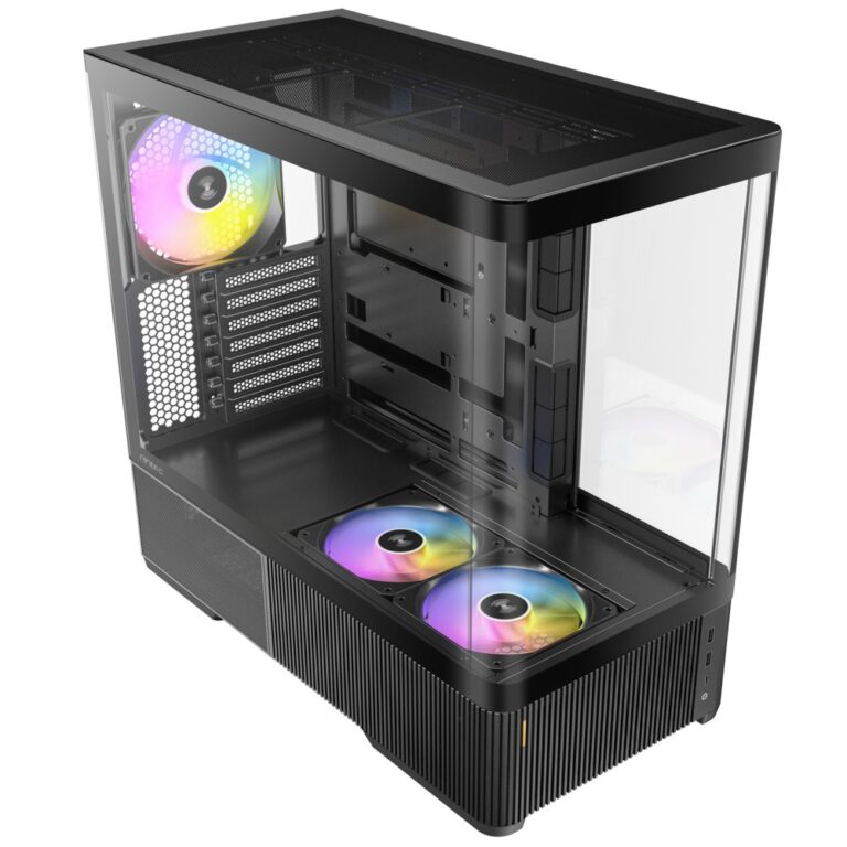 Antec Constellation C6 Air Mid-Tower Case - ATX/mATX/ITX, Curved Tempered Glass