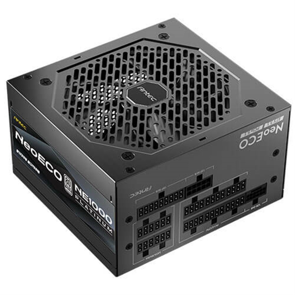 Antec NE1000 Platinum NeoEco 1000W ATX 3.1 PSU, PCIe 5.1, 80 Plus Platinum, 10-Year Warranty