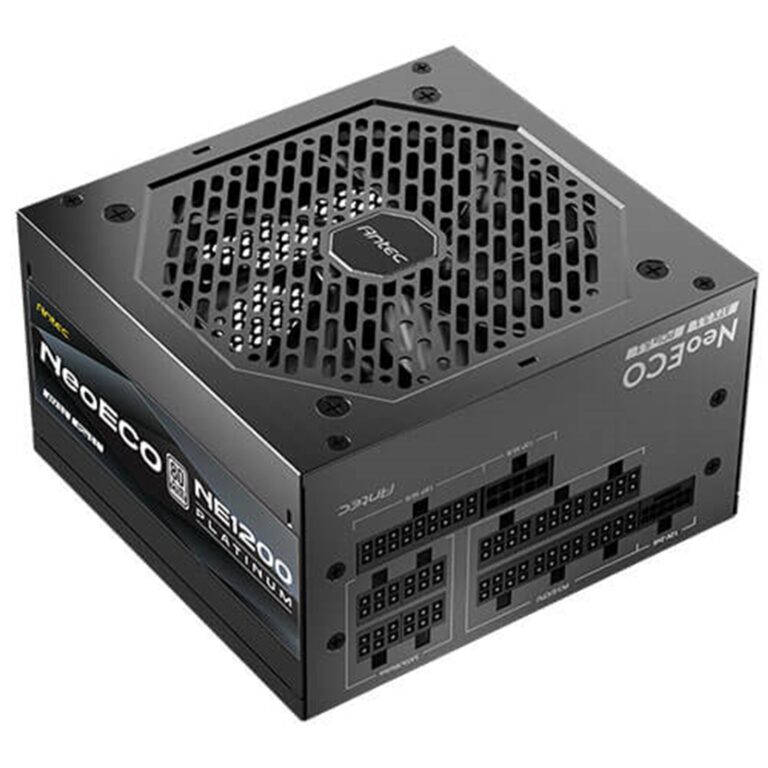 Antec NE1200 Platinum NeoEco 1200W ATX 3.1 PSU, PCIe 5.1, 80 Plus Platinum, 10-Year Warranty