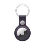 Apple AirTag FineWoven Key Ring – Midnight Purple