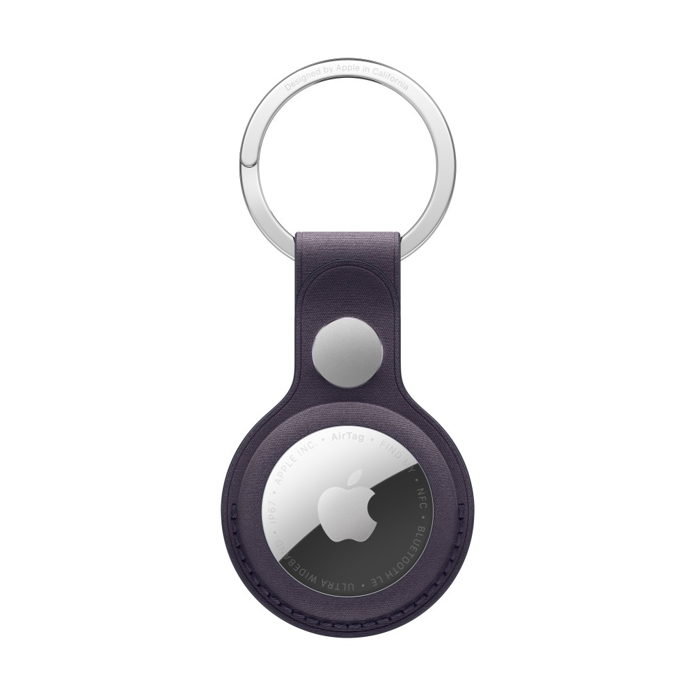 Apple AirTag FineWoven Key Ring – Midnight Purple