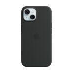 Apple iPhone 15 Silicone Case with MagSafe - Black