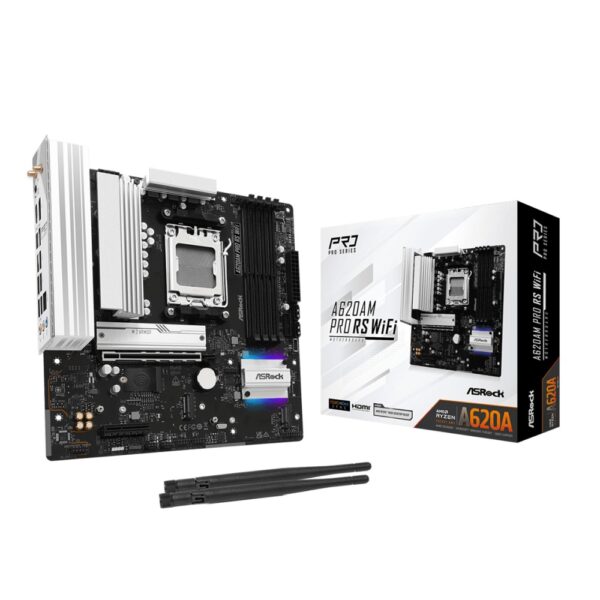 Asrock A620AM Pro RS WiFi mATX AM5 A620A