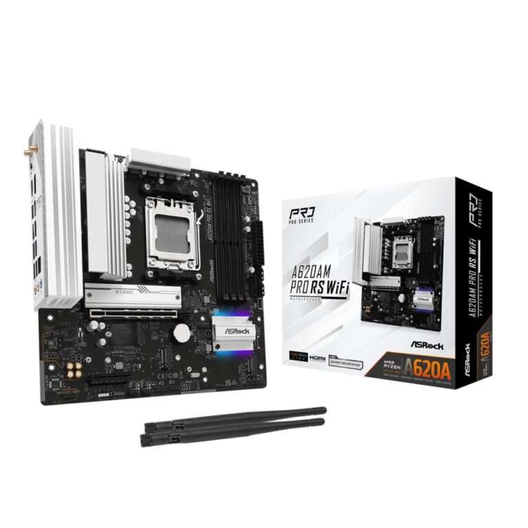 Asrock A620AM Pro RS WiFi mATX AM5 A620A